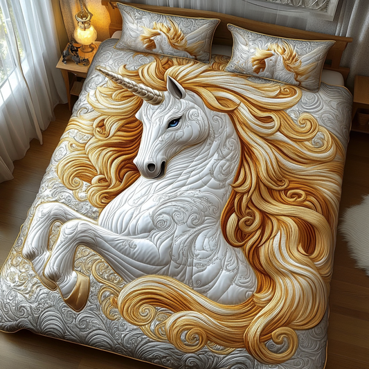 Stardust Bliss 3-Piece Quilted Bedding Set NCU0DV2283