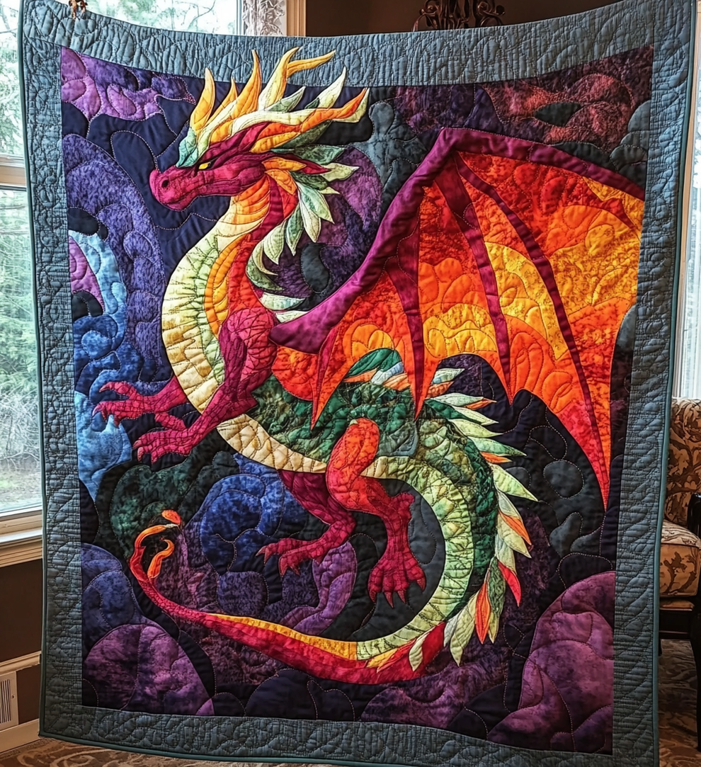 Crystal Dragon Quilted Blanket NCU0DV525 main image 0