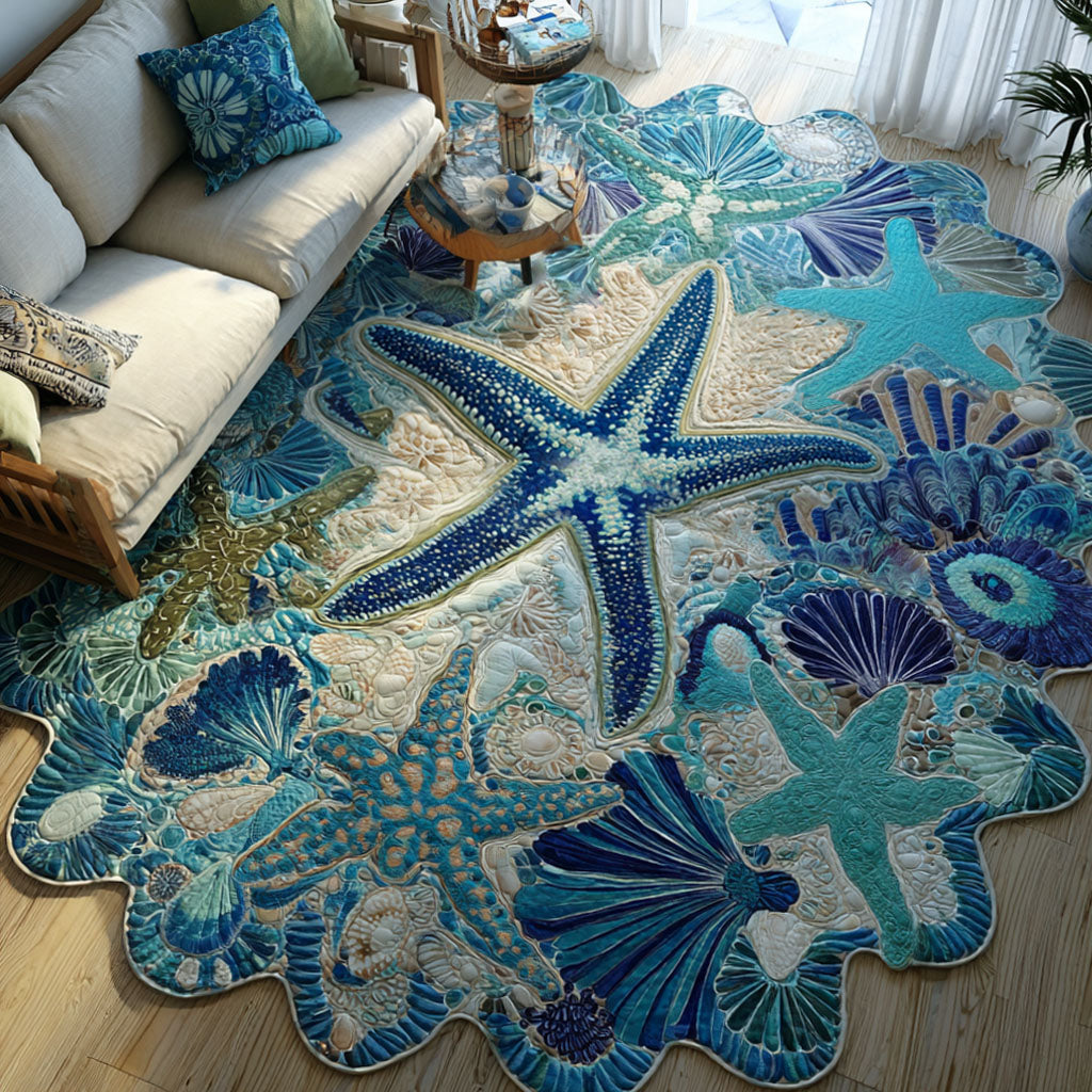 Starfish Paradise Custom Shape Area Rug NCU0PT11971