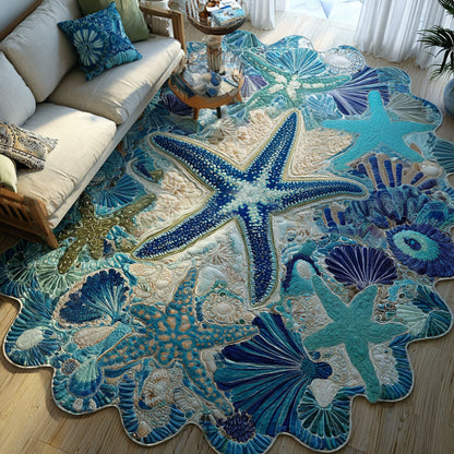 Starfish Paradise Custom Shape Area Rug NCU0PT11971