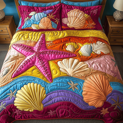 Starfish Shore Quilted Bedding Set NCU0TH2633