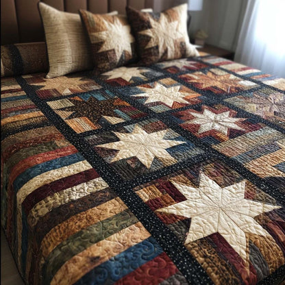 Starland Roots 3-Piece Quilted Bedding Set NCU0NT11431