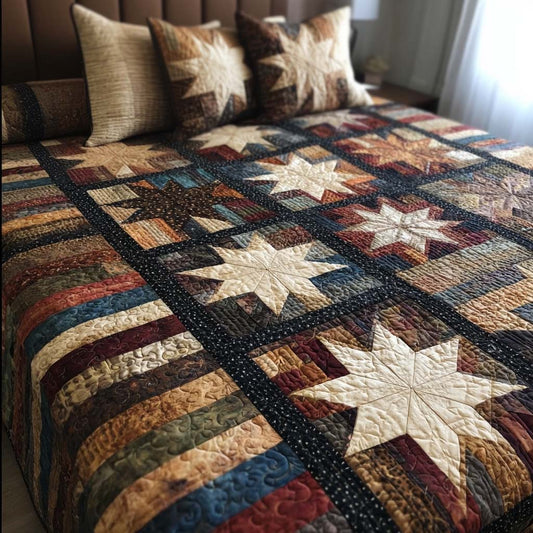 Starland Roots 3-Piece Quilted Bedding Set NCU0NT11431
