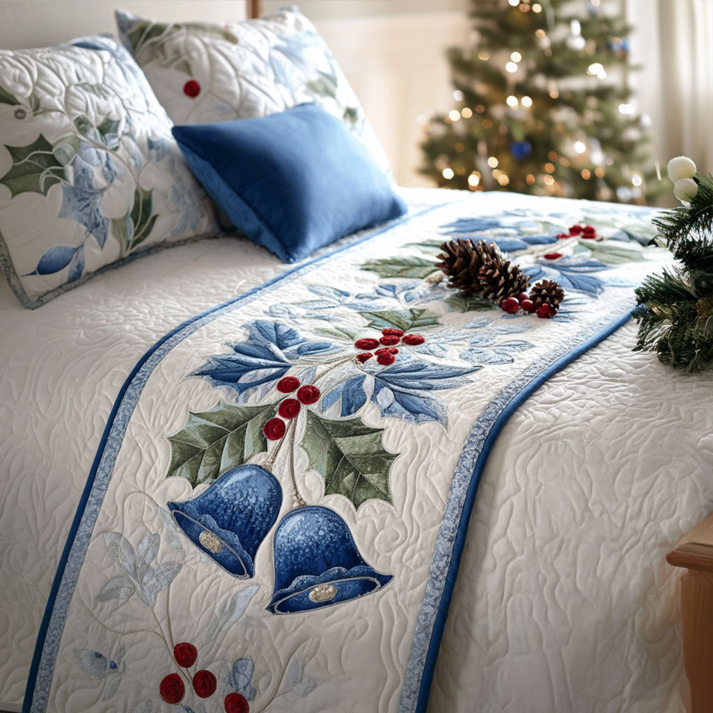Starlight Bells Quilted Bed Runner NCU0PT9101