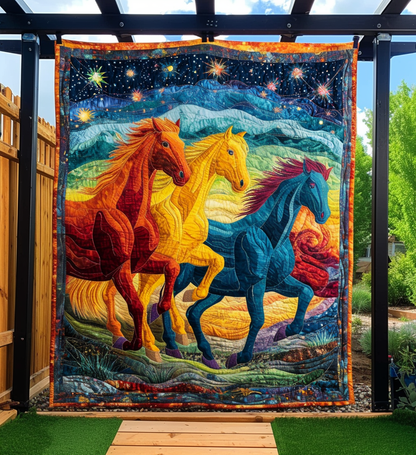 Starlight Gallop Art Quilt Hanging NCU0DV854