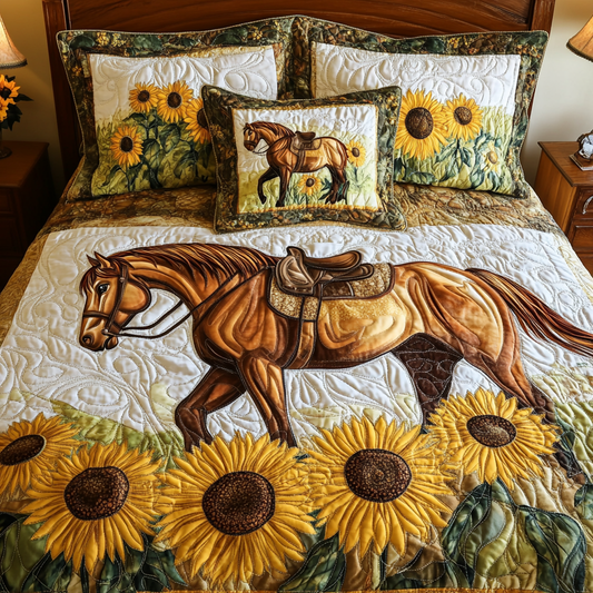 Starlight Hoof 3-Piece Quilted Bedding Set NCU0DK6949