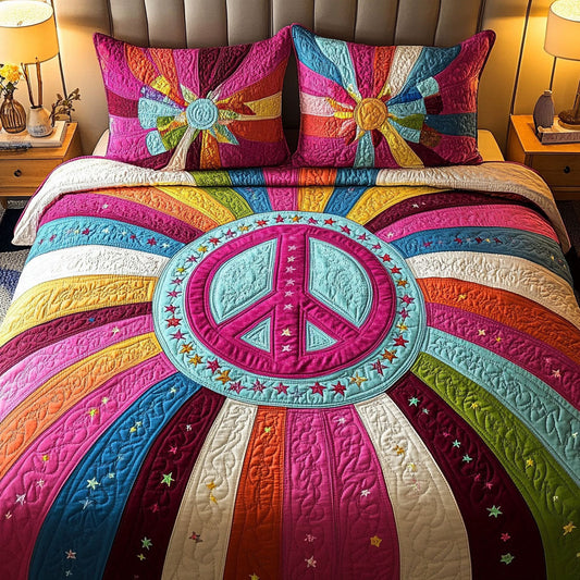 Starlight Peace 3-Piece Quilted Bedding Set NCU0NT5765