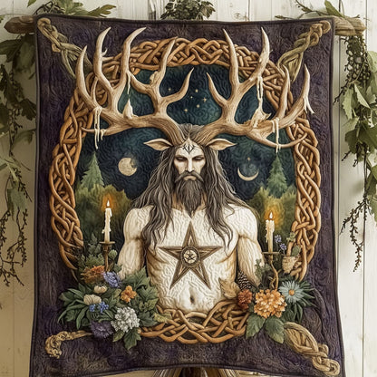 Starlight Ritual Weave Quilted Blanket NCU0PT3783