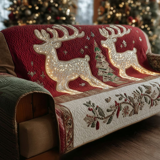 Starlight Winter Scene Quilted Sofa Cover NCU0PT10564