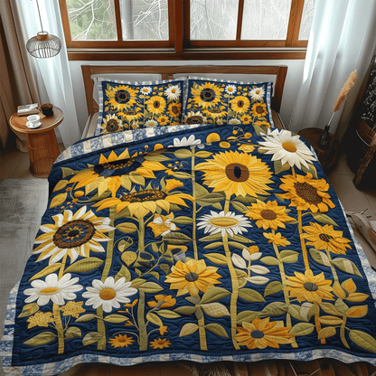 Starlit Garden 3-Piece Quilted Bedding Set NCU0TH1003