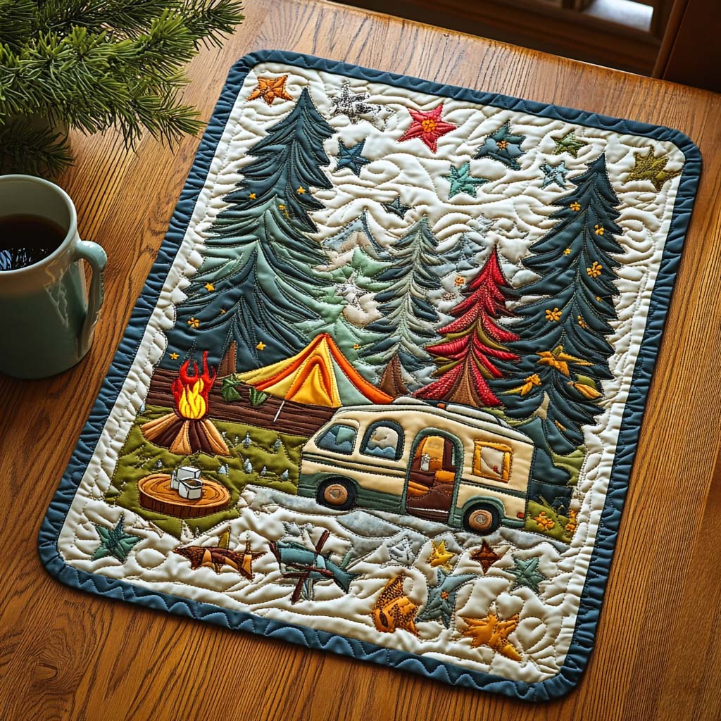 Starlit Campsite Quilted Placemat NCU0NT810