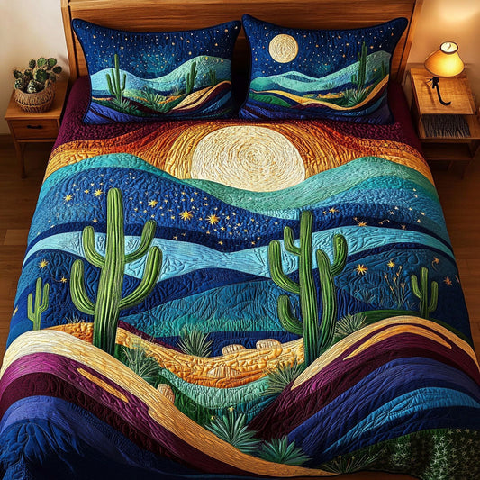 Starlit Canyon 3-Piece Quilted Bedding Set NCU0NT5515