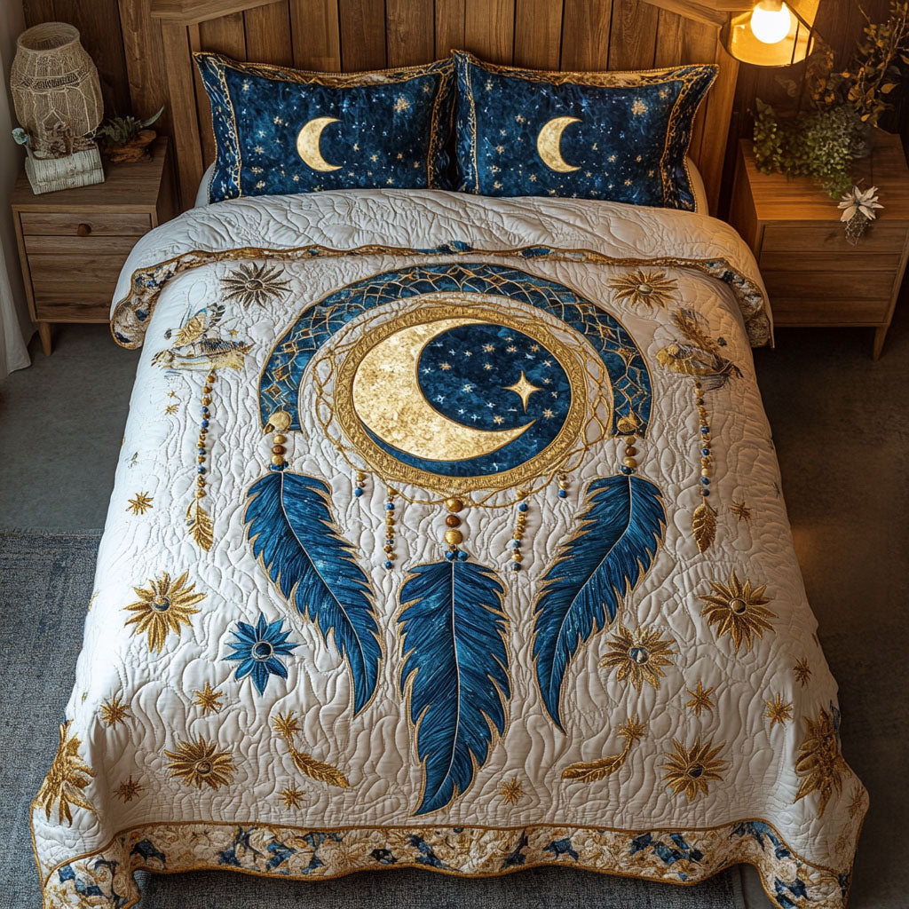 Starlit Catcher 3-Piece Quilted Bedding Set NCU0PT3498