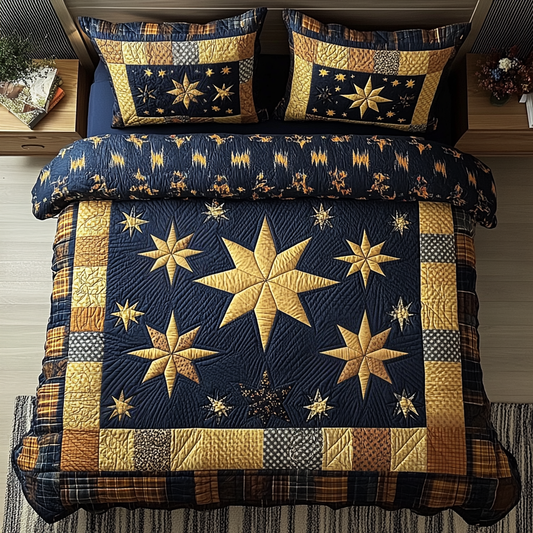 Starlit Dream 3-Piece Quilted Bedding Set NCU0VH2898