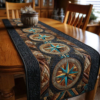 Starlit Feathers Quilted Table Runner NCU0TV1188