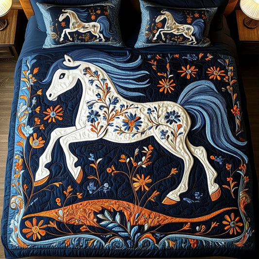 Starlit Gallop 3-Piece Quilted Bedding Set NCU0NT2703