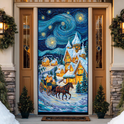 Starlit Holiday Dream Quilted Door Cover NCU0TD1778