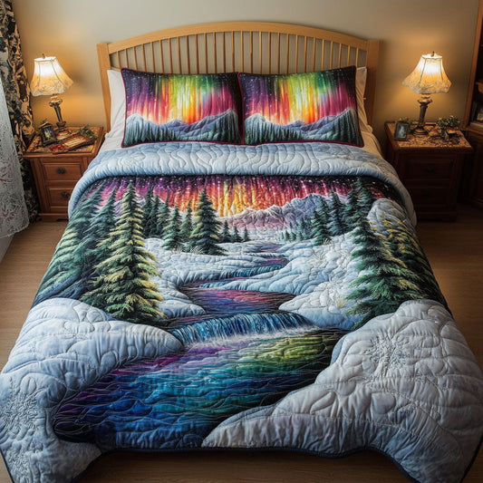 Starlit River 3-Piece Quilted Bedding Set NCU0NT5774