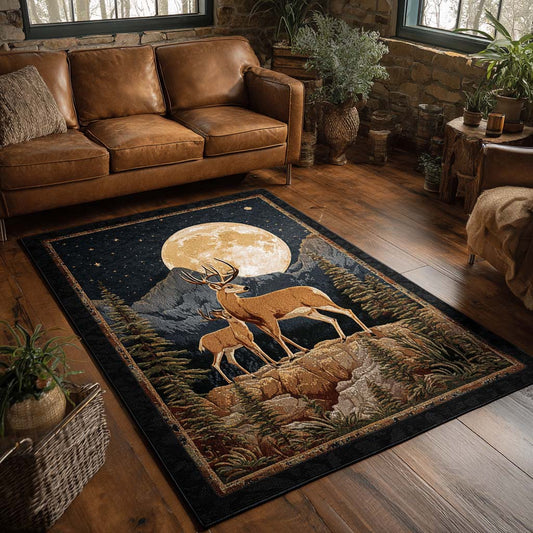 Starlit Stag Area Rug NCU0PT9422