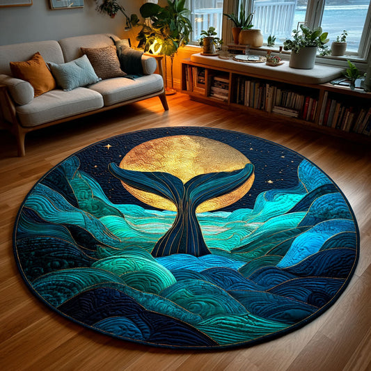 Starlit Waves Quilted Round Mat NCU0TV405