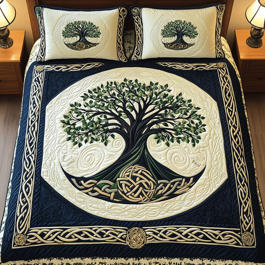 Starlit Woodland Dreams 3-Piece Quilted Bedding Set NCU0TL2005