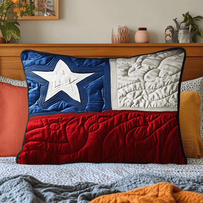 Star of Texas Quilted Bedding Pillow Case NCU0DV5056