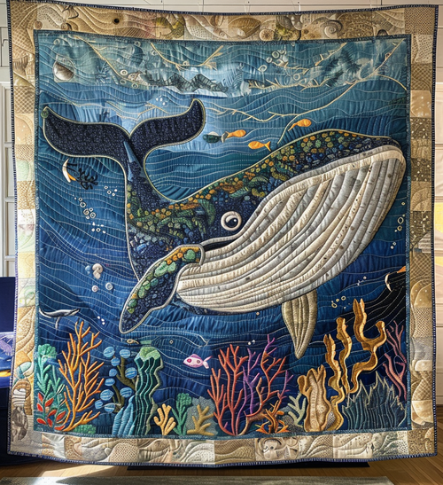 Starry Whale Quilted Blanket NCU0PT201