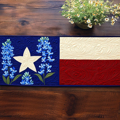 Starry Blooms Quilted Table Runner NCU0NT5510