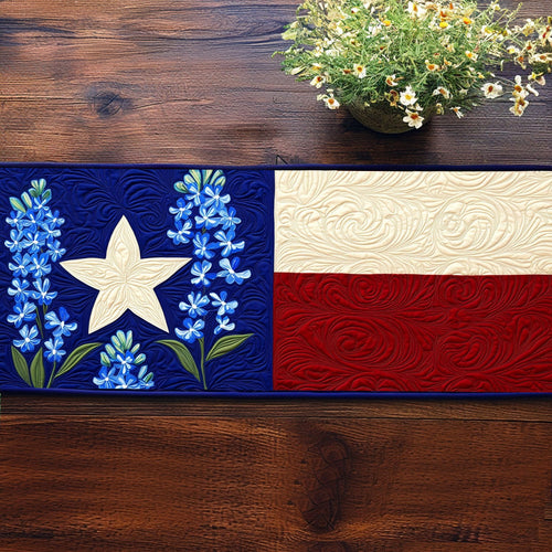 Starry Blooms Quilted Table Runner NCU0NT5510