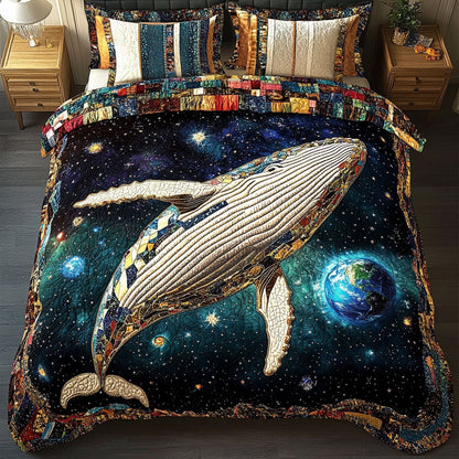 Starry Blue Horizon 3-Piece Quilted Bedding Set NCU0PT3767