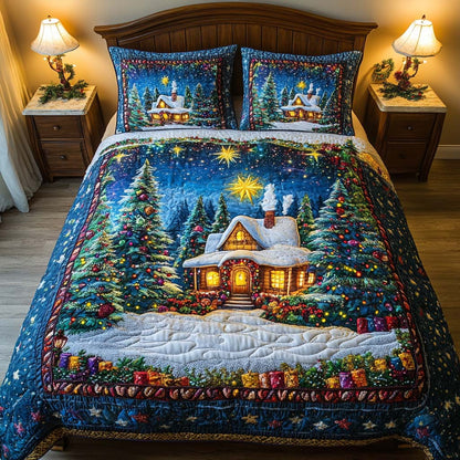 Starry Cabin 3-Piece Quilted Bedding Set NCU0NT9555