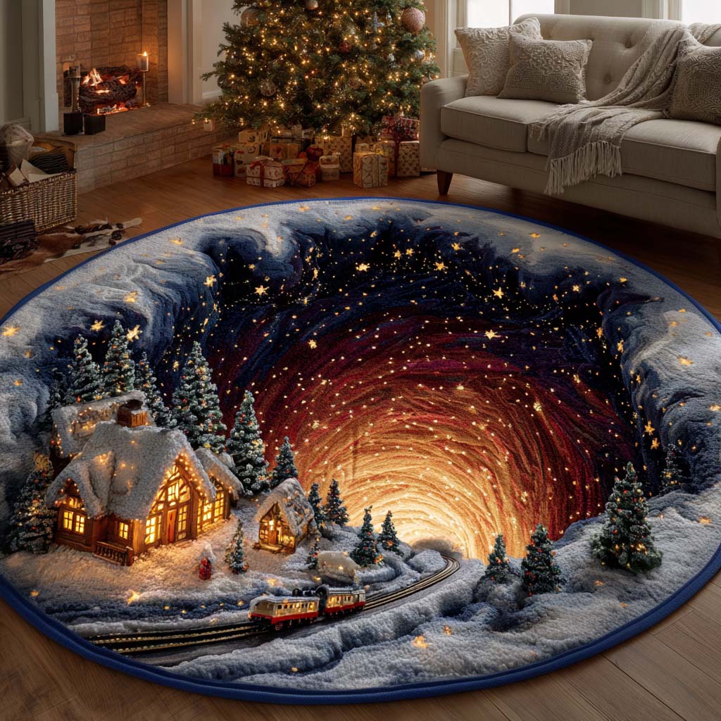 Starry Cabin Quilted Round Mat NCU0NT11250