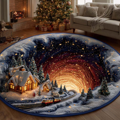 Starry Cabin Quilted Round Mat NCU0NT11250