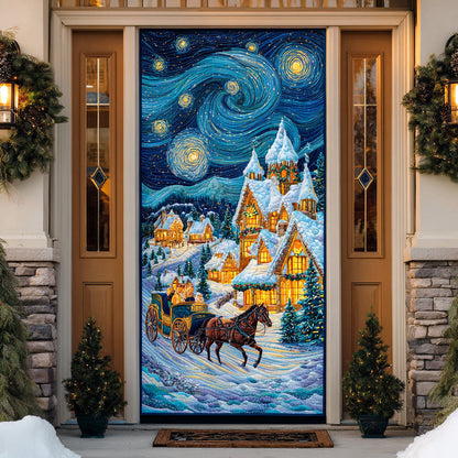 Starry Christmas Wonder Quilted Door Cover NCU0TD1774