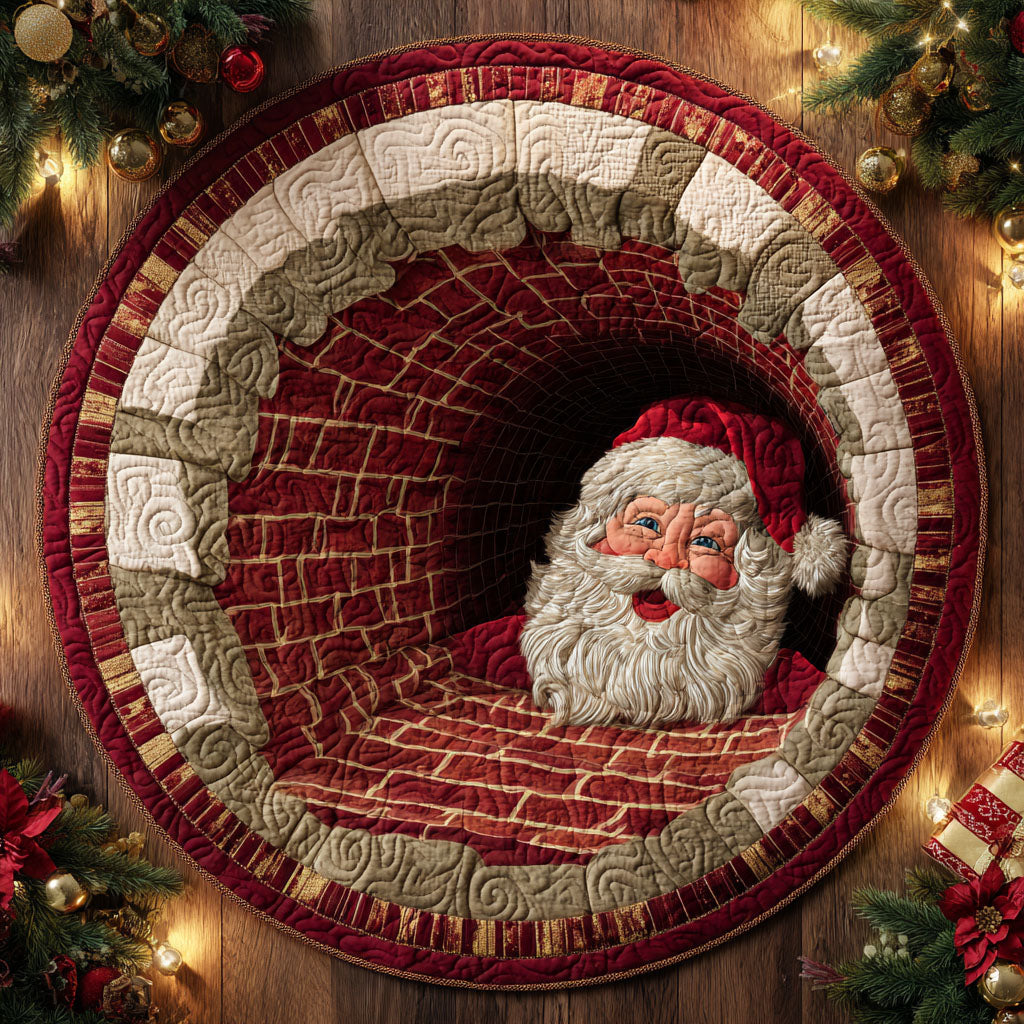 Starry Claus Quilted Round Mat NCU0TV1048