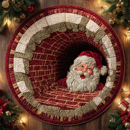 Starry Claus Quilted Round Mat NCU0TV1048