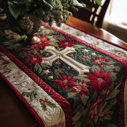 Starry Cross Quilted Table Runner NCU0NT11462