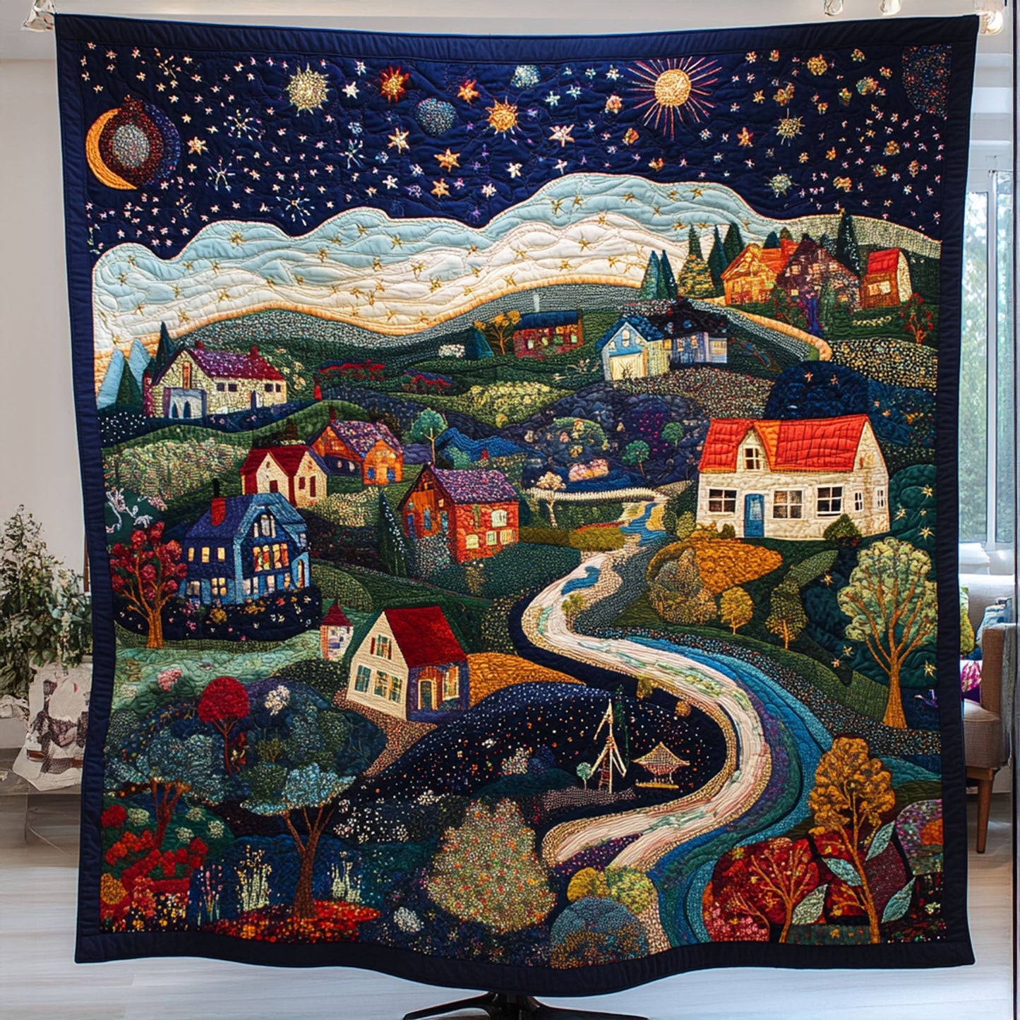 Starry Dreams Quilted Blanket NCU0PT7049