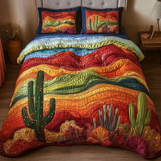 Starry Dunes 3-Piece Quilted Bedding Set NCU0NT4172