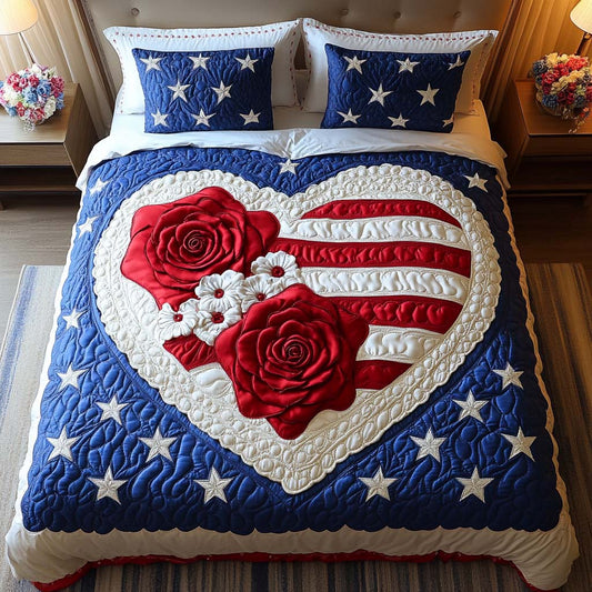Starry Embrace 3-Piece Quilted Bedding Set NCU0NT7523