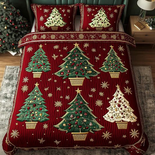 Starry Forest 3-Piece Quilted Bedding Set NCU0DK10077