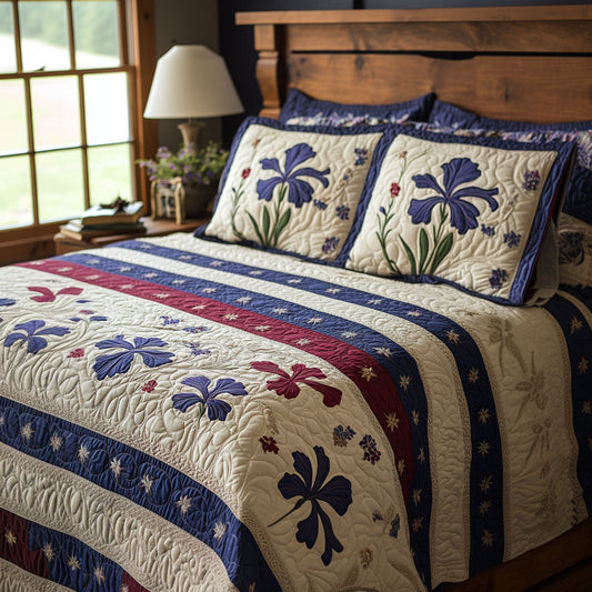 Starry Garden 3-Piece Quilted Bedding Set NCU0PT6239