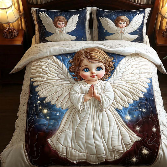 Starry Guardian 3-Piece Quilted Bedding Set NCU0NT2359