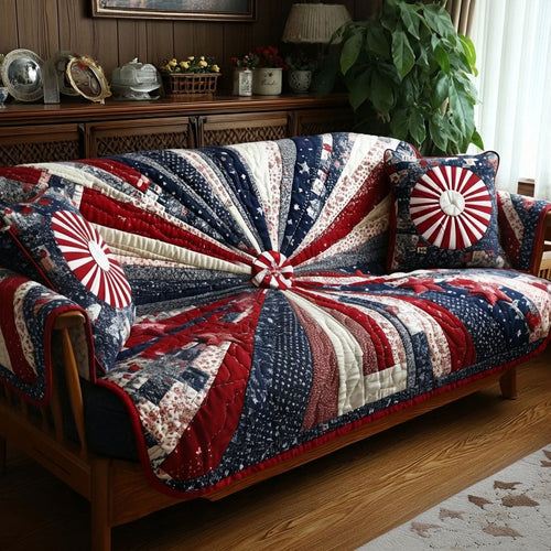 Starry Harvest Quilted Sofa Cover NCU0PT11337