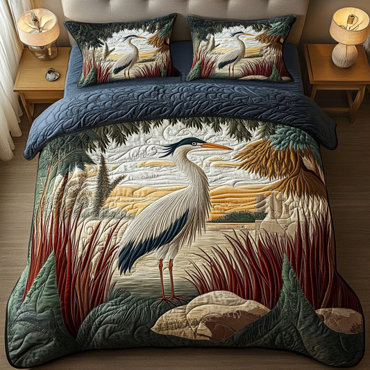 Starry Haven 3-Piece Quilted Bedding Set NCU0VH2486