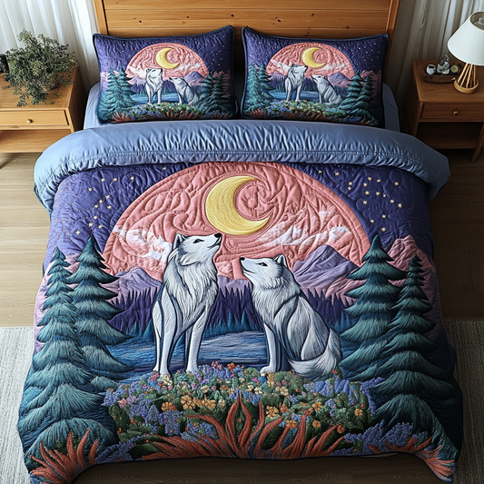 Starry Hunt 3-Piece Quilted Bedding Set NCU0VH2802