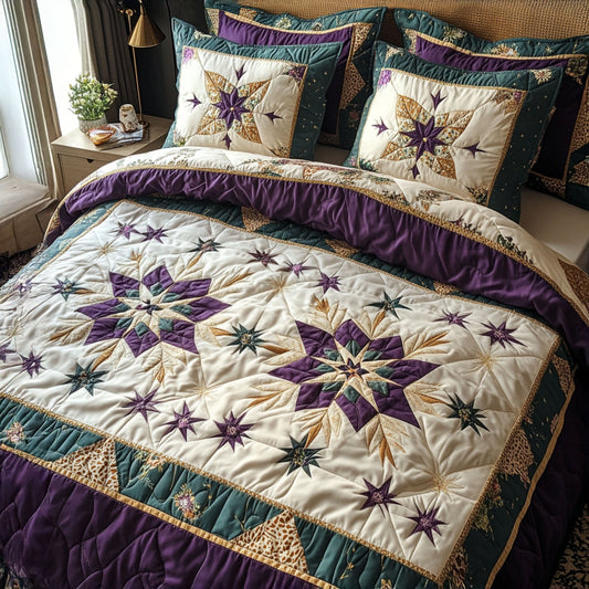 Starry Meadow 3-Piece Quilted Bedding Set NCU0PT6851