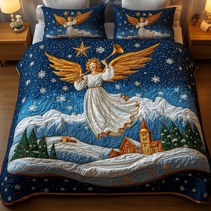 Starry Messenger 3-Piece Quilted Bedding Set NCU0VH1052