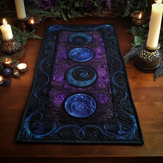 Starry Moon Coven Quilted Table Runner NCU0PT3359