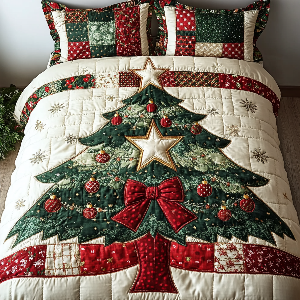 Starry Night 3-Piece Quilted Bedding Set NCU0DK10339